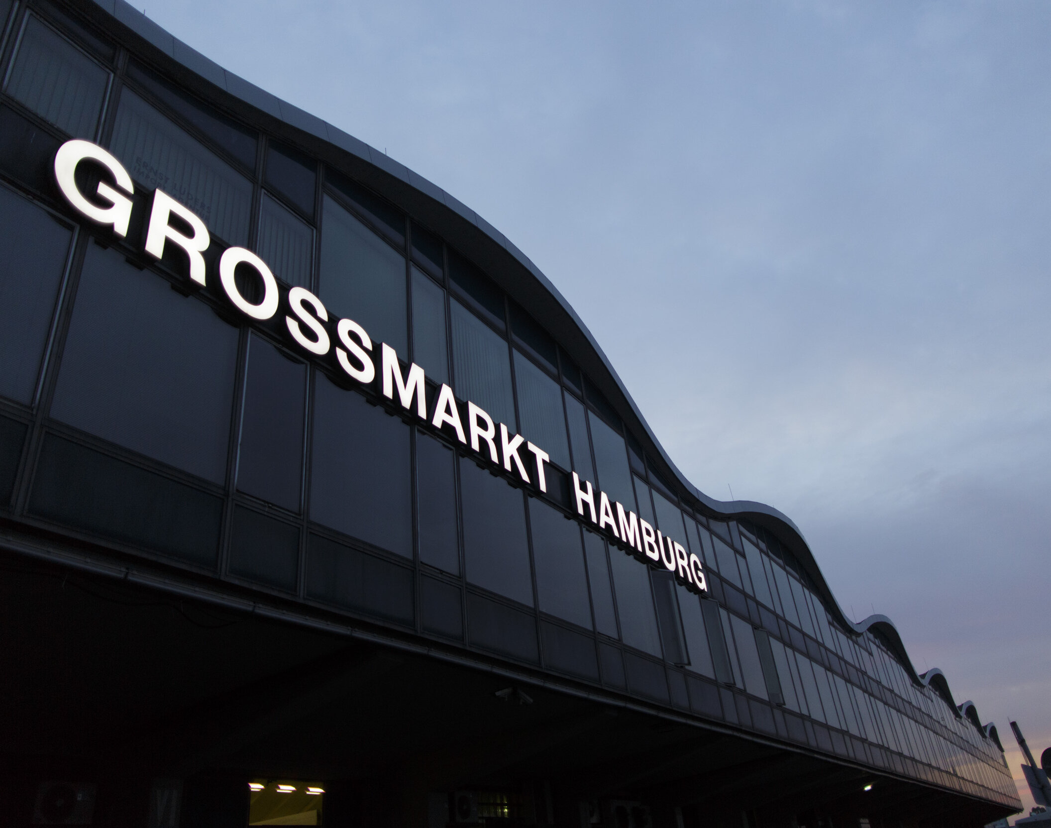 Leuchtschriftzug Großmarkt Hamburg