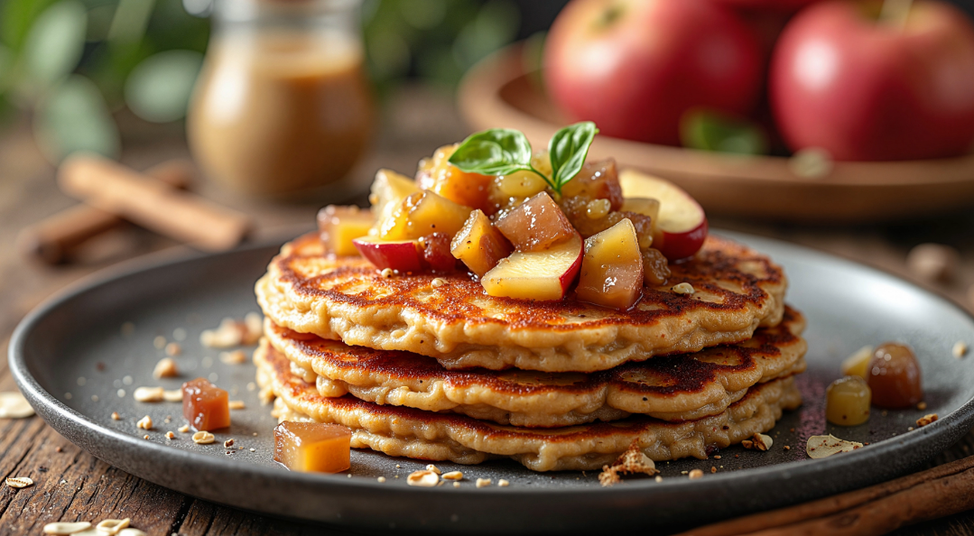 Apfel-Hafer-Pfannkuchen